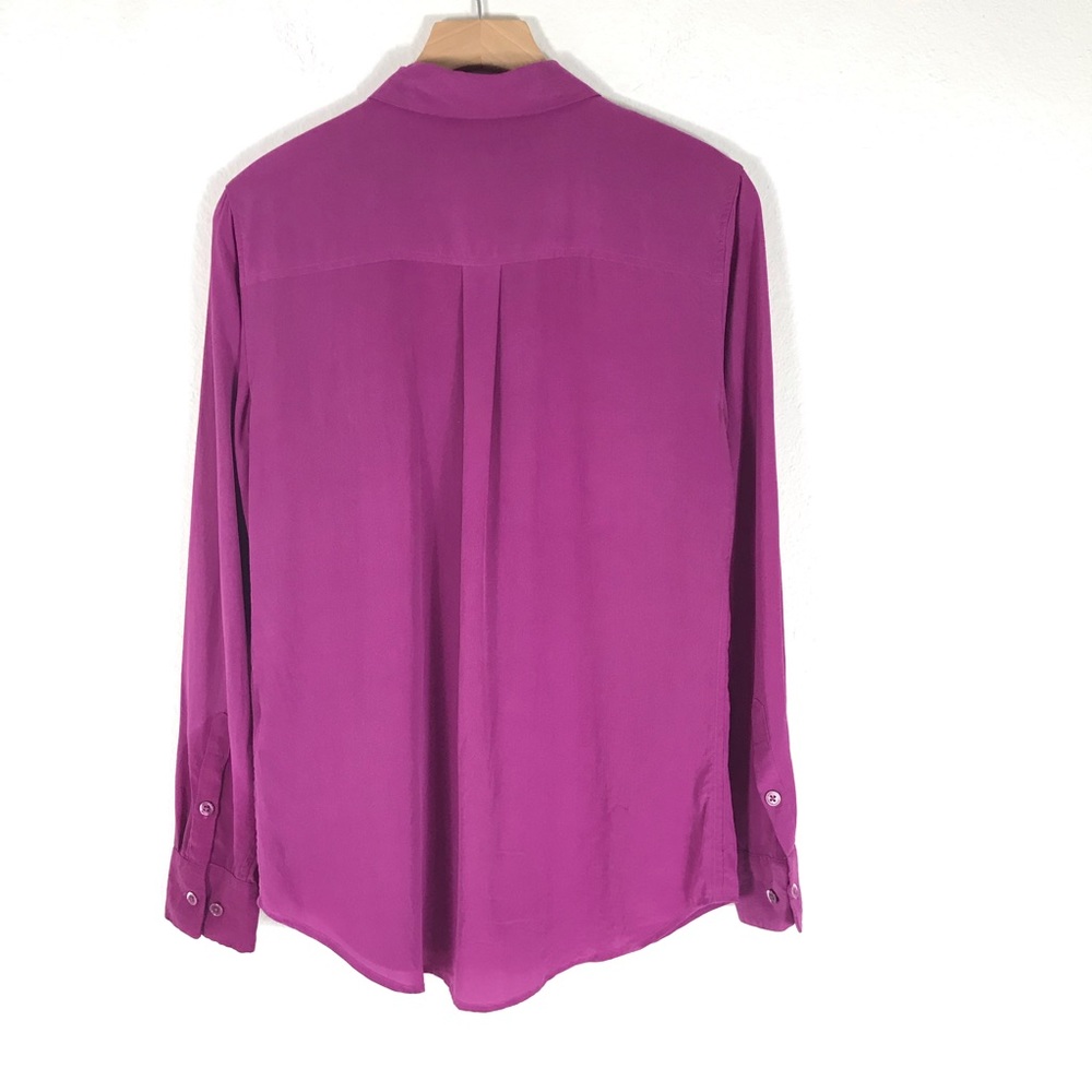 Purple Silk Button Down main image 1